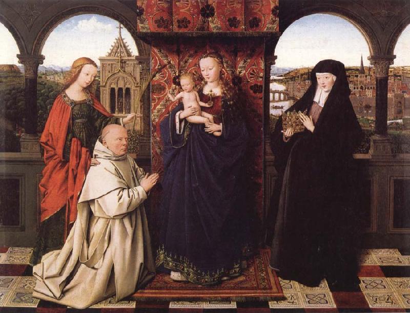 Jan Van Eyck Virgin and Child with Saints and Donor